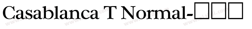 Casablanca T Normal字体转换